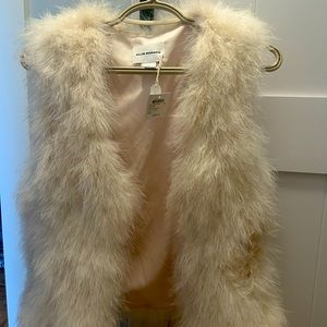 Club Monaco Turkey feather vest